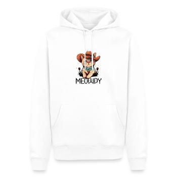 Meowdy Katze Howdy Meme Western Cowboy Kätzchen - Männer Premium Bio Hoodie - Weiß - Vorne - Nico (187cm)