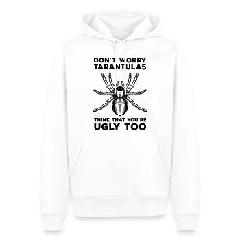 Tarantula - Männer Premium Bio Hoodie - Weiß - Vorne - Nico (187cm)