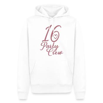 16 Party Crew 16. Geburtstag Party 16 Jahre alt - Männer Premium Bio Hoodie - Weiß - Vorne - Nico (187cm)