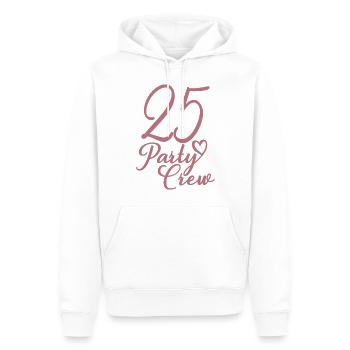 25 Party Crew 25. Geburtstag Party 25 Jahre alt - Männer Premium Bio Hoodie - Weiß - Vorne - Nico (187cm)