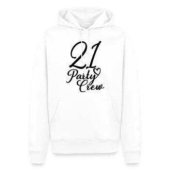 21 Party Crew 21. Geburtstag Party 21 Jahre alt - Männer Premium Bio Hoodie - Weiß - Vorne - Nico (187cm)