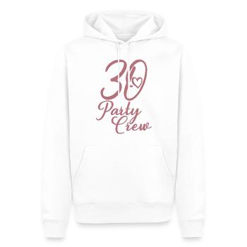 30 Party Crew 30. Geburtstag 30 Jahre alt - Männer Premium Bio Hoodie - Weiß - Vorne - Nico (187cm)