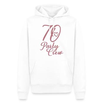70 Party Crew 70. Geburtstag 70 Jahre alt - Männer Premium Bio Hoodie - Weiß - Vorne - Nico (187cm)