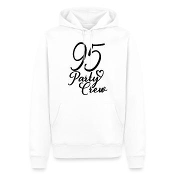 95 Party Crew 95. Geburtstag 95 Jahre alt - Männer Premium Bio Hoodie - Weiß - Vorne - Nico (187cm)