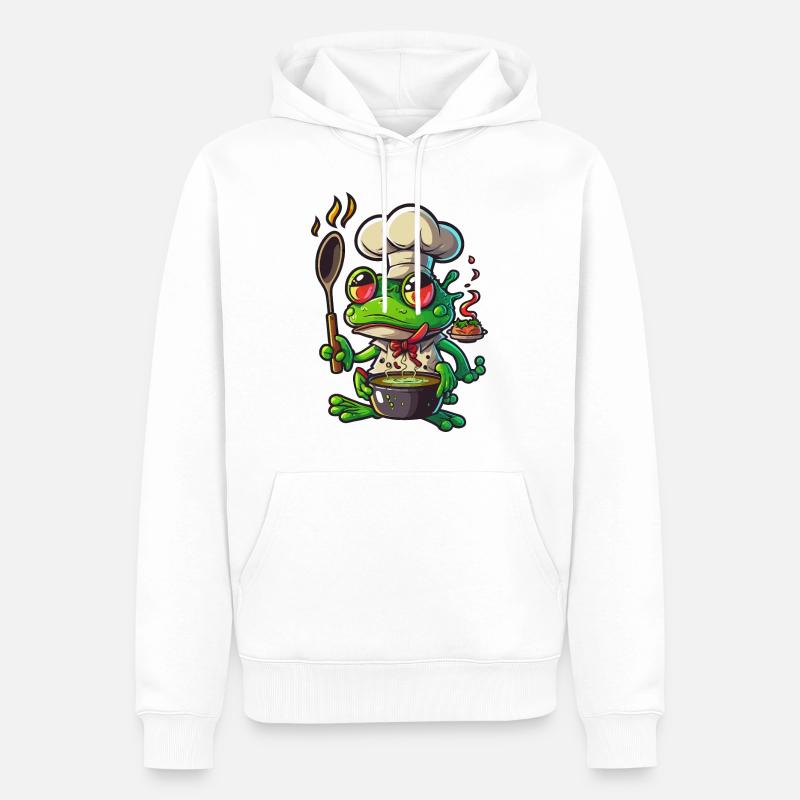Einen Sprung kochen - Männer Premium Bio Hoodie - Weiß