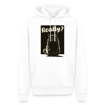 Mr Ctnip - Really? - Männer Premium Bio Hoodie - Weiß - Vorne - Nico (187cm)