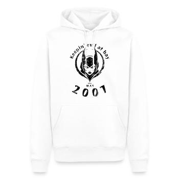 18. Geburtstag Tenir le mal à distance depuis 05/2007 - Sweat à capuche Premium bio Homme - blanc - Devant - Nico (187cm)