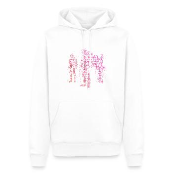 Grimpeur Bloc Bloc Hommes Escalade - Sweat à capuche Premium bio Homme - blanc - Devant - Nico (187cm)