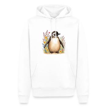 Niedlicher Pinguin - Männer Premium Bio Hoodie - Weiß - Vorne - Nico (187cm)