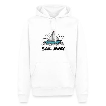 Papierschiff Papierboot Papierschiffchen - Männer Premium Bio Hoodie - Weiß - Vorne - Nico (187cm)