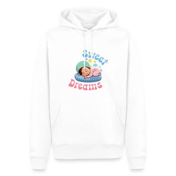 Sleep T-Shirt - Sweet Dreams - Men’s Premium Organic Hoodie - white - Front - Nico (187cm)