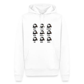 Papageitaucher Emotionen Papageientaucher Puffin - Männer Premium Bio Hoodie - Weiß - Vorne - Nico (187cm)