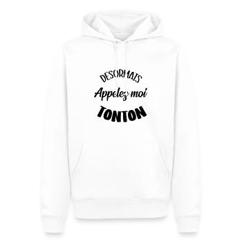 From now on, call me uncle - Men’s Premium Organic Hoodie - white - Front - Nico (187cm)