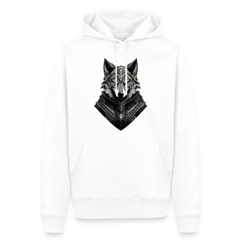 Wolf 5 Par Pr3vise - Sweat à capuche Premium bio Homme - blanc - Devant - Nico (187cm)