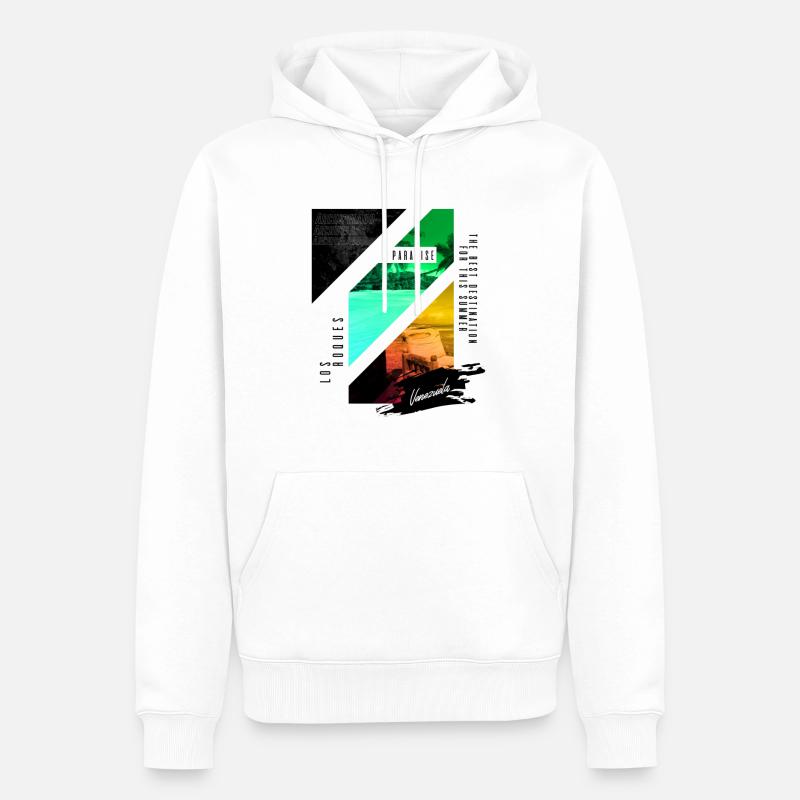 Archipel Los Roques - Männer Premium Bio Hoodie - Weiß