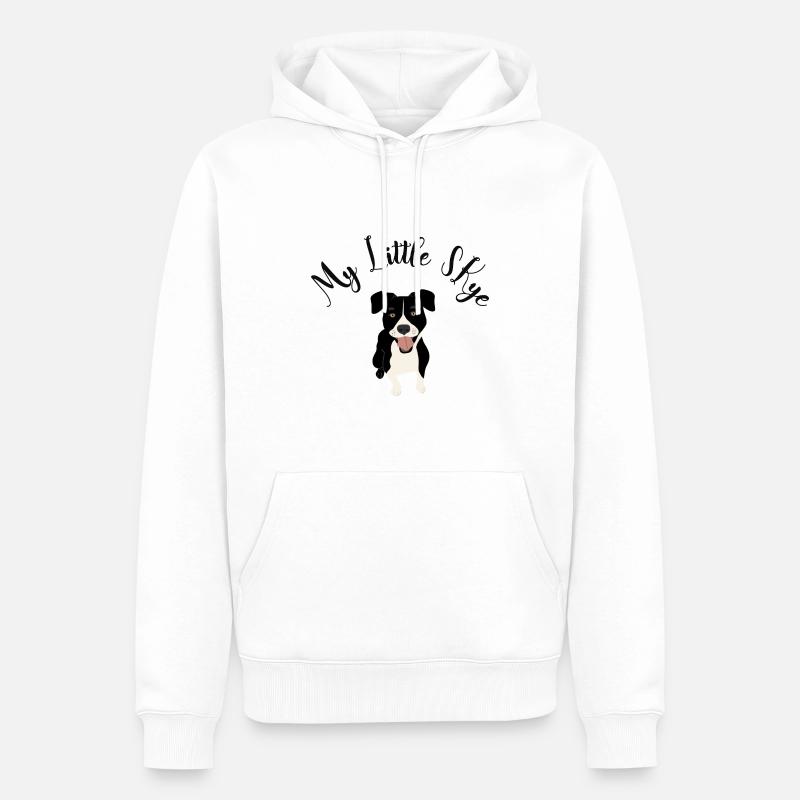 My little Skye - Sweat à capuche Premium bio Homme - blanc