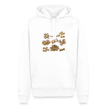 Pasta Arten Spaghetti Nudel Italien - Männer Premium Bio Hoodie - Weiß - Vorne - Nico (187cm)