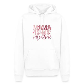 Valentinstag Herz Liebe Geschenkidee T-shirt - Männer Premium Bio Hoodie - Weiß - Vorne - Nico (187cm)