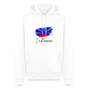 Meeting Flag Die schönste der Inseln Geschenk - Männer Premium Bio Hoodie - Weiß - Vorne - Nico (187cm)