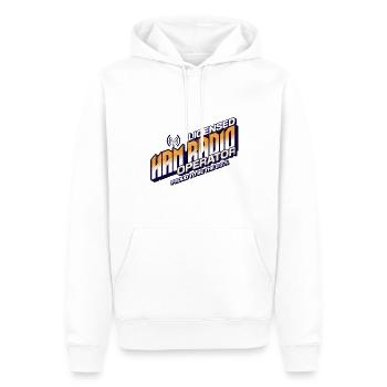 Ham Radio Operator Amateurfunk Funker Geschenk - Männer Premium Bio Hoodie - Weiß - Vorne - Nico (187cm)