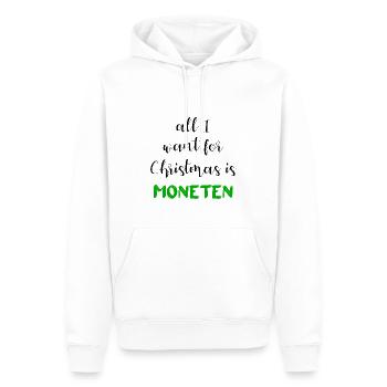 All I want for Christmas Weihnachten - Männer Premium Bio Hoodie - Weiß - Vorne - Nico (187cm)