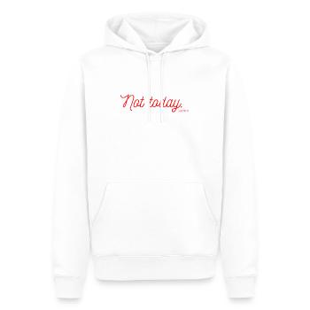 Not Today - Männer Premium Bio Hoodie - Weiß - Vorne - Nico (187cm)