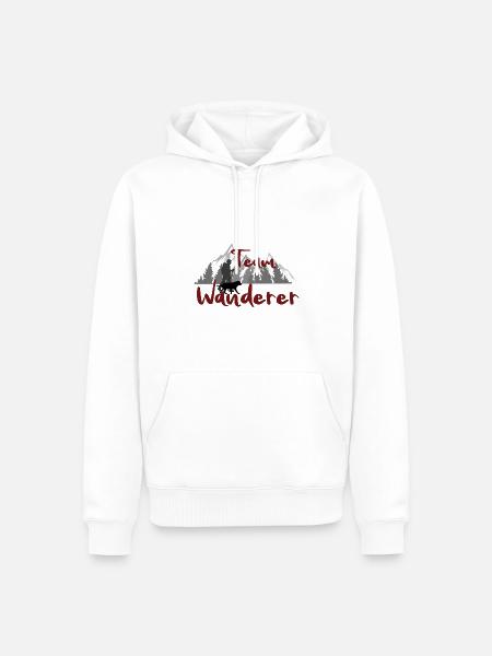 Team Wanderer Mann - Men’s Premium Organic Hoodie - white