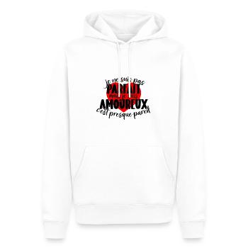 I'm not perfect but I'm in love - Men’s Premium Organic Hoodie - white - Front - Nico (187cm)