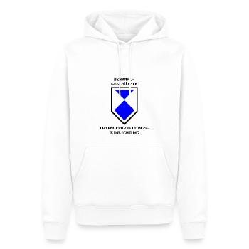 Denkmalgeschützte Datenverarbeitungseinrichtung - Männer Premium Bio Hoodie - Weiß - Vorne - Nico (187cm)