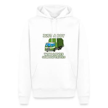 Müllwagen Liebe Müllabfuhr Kind Junge I Geschenk - Männer Premium Bio Hoodie - Weiß - Vorne - Nico (187cm)