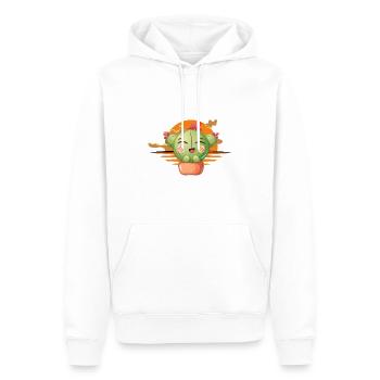 Cactus - Men’s Premium Organic Hoodie - white - Front - Nico (187cm)