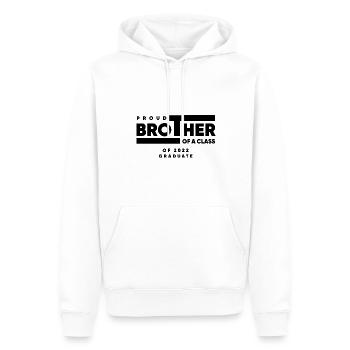 Proud Brother of A Class of 2022 Graduate Gift - Men’s Premium Organic Hoodie - white - Front - Nico (187cm)