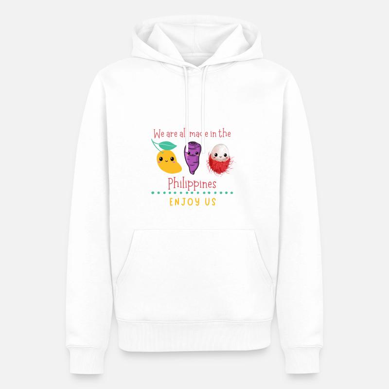 Cute Philippines - Männer Premium Bio Hoodie - Weiß
