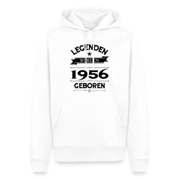 1956 - Männer Premium Bio Hoodie - Weiß - Vorne - Nico (187cm)