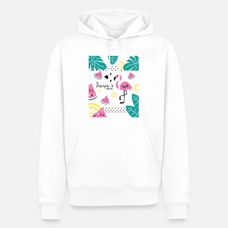 Summer Vibes - Männer Premium Bio Hoodie - Weiß