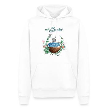 Pina Colada Pool - Men’s Premium Organic Hoodie - white - Front - Nico (187cm)