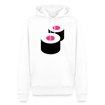 Sushi - Männer Premium Bio Hoodie - Weiß - Vorne - Nico (187cm)