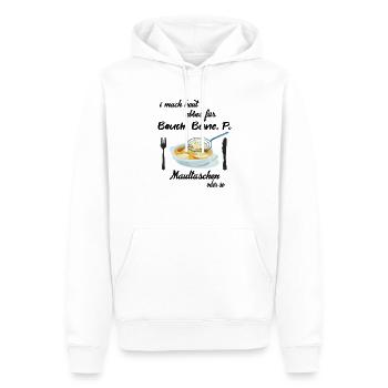 Maultaschen Schwäbisch Schwaben Essen Spruch - Männer Premium Bio Hoodie - Weiß - Vorne - Nico (187cm)