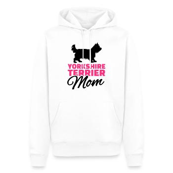 Yorkshire - Männer Premium Bio Hoodie - Weiß - Vorne - Nico (187cm)