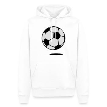 football with shadow / ball with shadow 2c - Sweat à capuche Premium bio Homme - blanc - Devant - Nico (187cm)