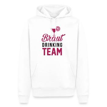 Braut Drinking Team - Team Braut - Männer Premium Bio Hoodie - Weiß - Vorne - Nico (187cm)
