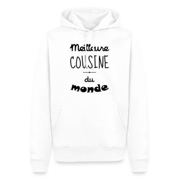 Onkel / Tante / Vetter / Cousin / Kusine - Männer Premium Bio Hoodie - Weiß - Vorne - Nico (187cm)