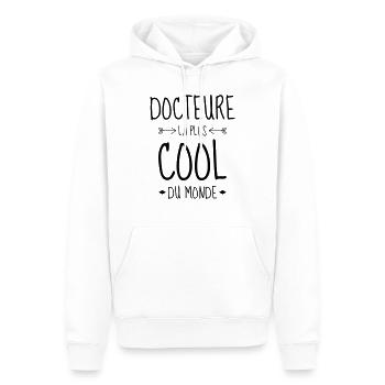 Arzt / Medizin / Ärztin / doctor - Männer Premium Bio Hoodie - Weiß - Vorne - Nico (187cm)