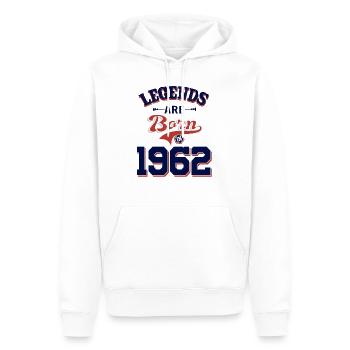 Legends are born in 1962,Vintage59th Birthday gift - Männer Premium Bio Hoodie - Weiß - Vorne - Nico (187cm)