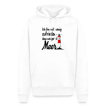 Meer Ostsee Nordsee Spruch Strand Leuchtturm - Männer Premium Bio Hoodie - Weiß - Vorne - Nico (187cm)