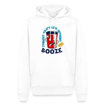 Betrunkener Becher coole shirts at / ch - Männer Premium Bio Hoodie - Weiß - Vorne - Nico (187cm)