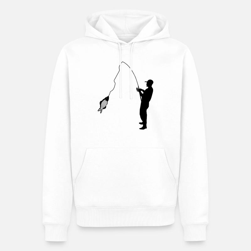 Pêcheur - Sweat à capuche Premium bio Homme - blanc