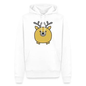 Bébé orignal - Sweat à capuche Premium bio Homme - blanc - Devant - Nico (187cm)