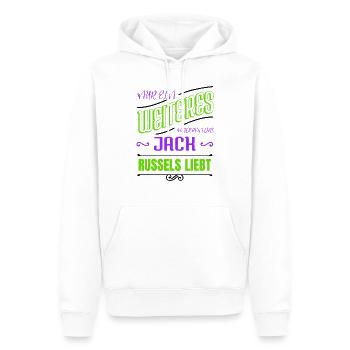 lineman socket electrician humor fun light bulb - Männer Premium Bio Hoodie - Weiß - Vorne - Nico (187cm)
