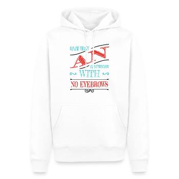 Electricien Bavoir Ordinateur Travail Fil électrique - Sweat à capuche Premium bio Homme - blanc - Devant - Nico (187cm)